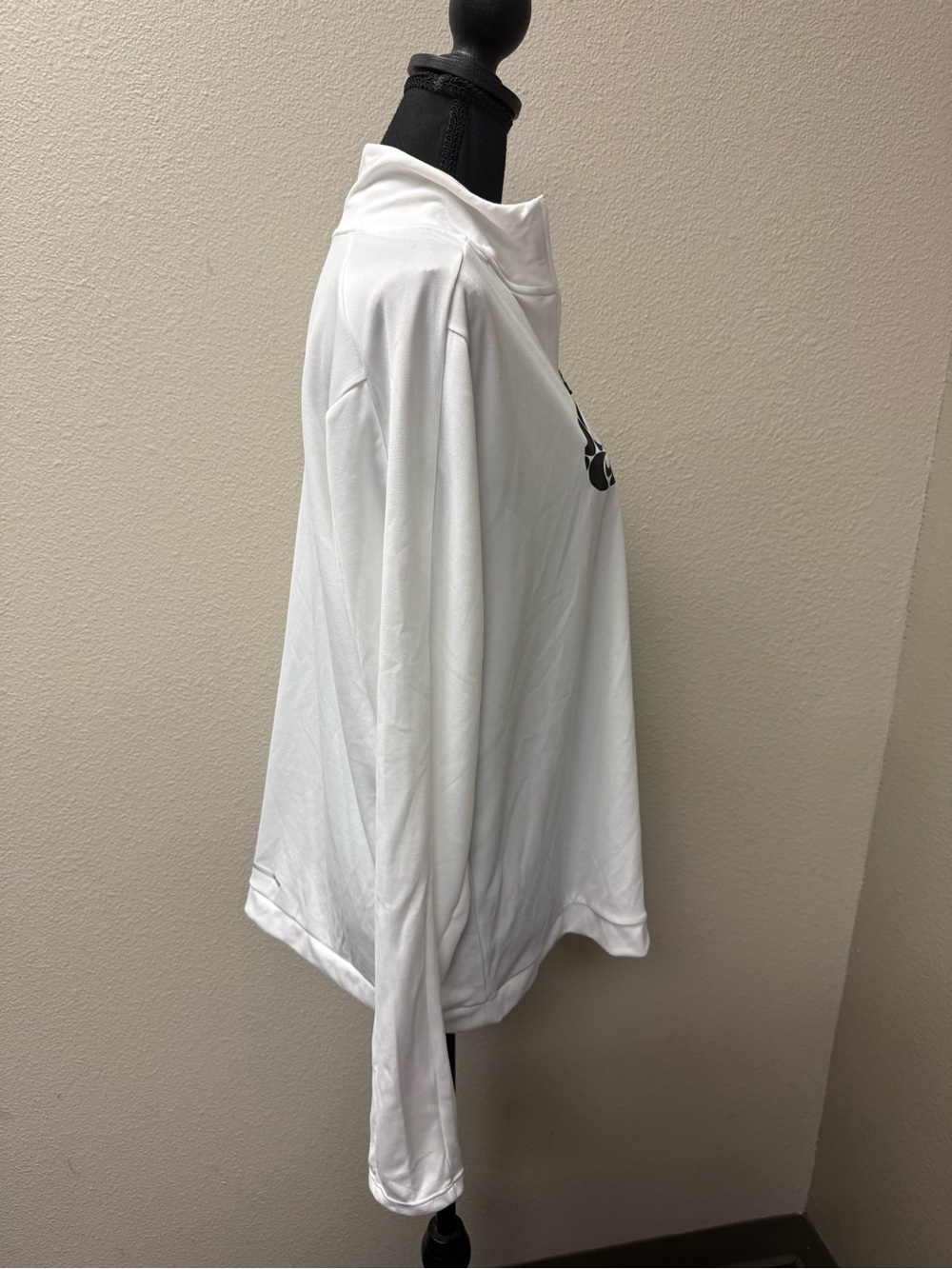 Nike Dri-FIT White Quarter Zip Running Pullover Active Top XL Athletic - Picture 6 of 9